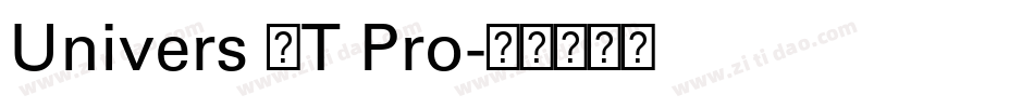 Univers LT Pro字体转换